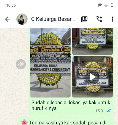 Pengiriman Papan Bunga Duka Sudirman Jakarta