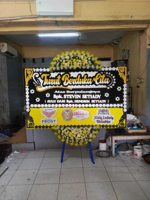 Papan Bunga di Sudirman Jakarta