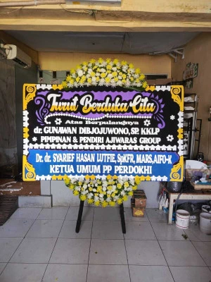 Papan Bunga di Sudirman Jakarta